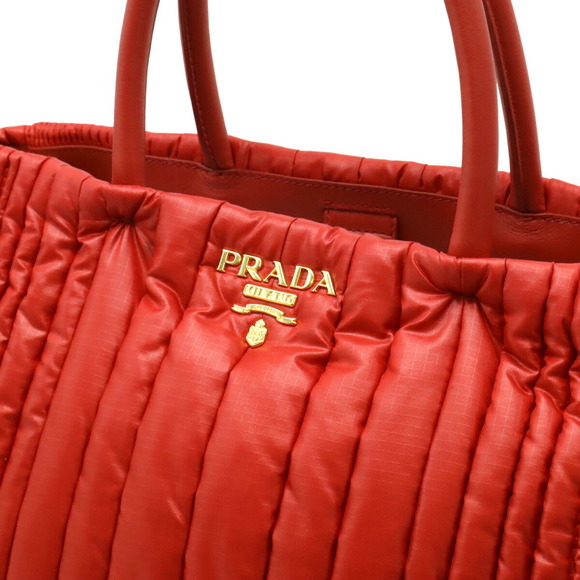 Prada Tessuto Impuntu Shoulder Bag Rosso red - Picture 7 of 7